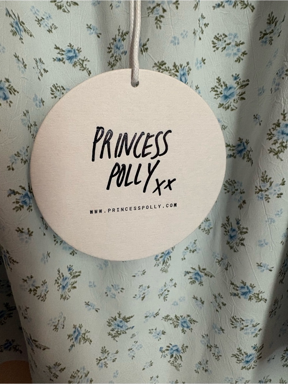 Light Blue Floral Smocked Puff-Sleeve Mini Dress - Picture 3 of 4